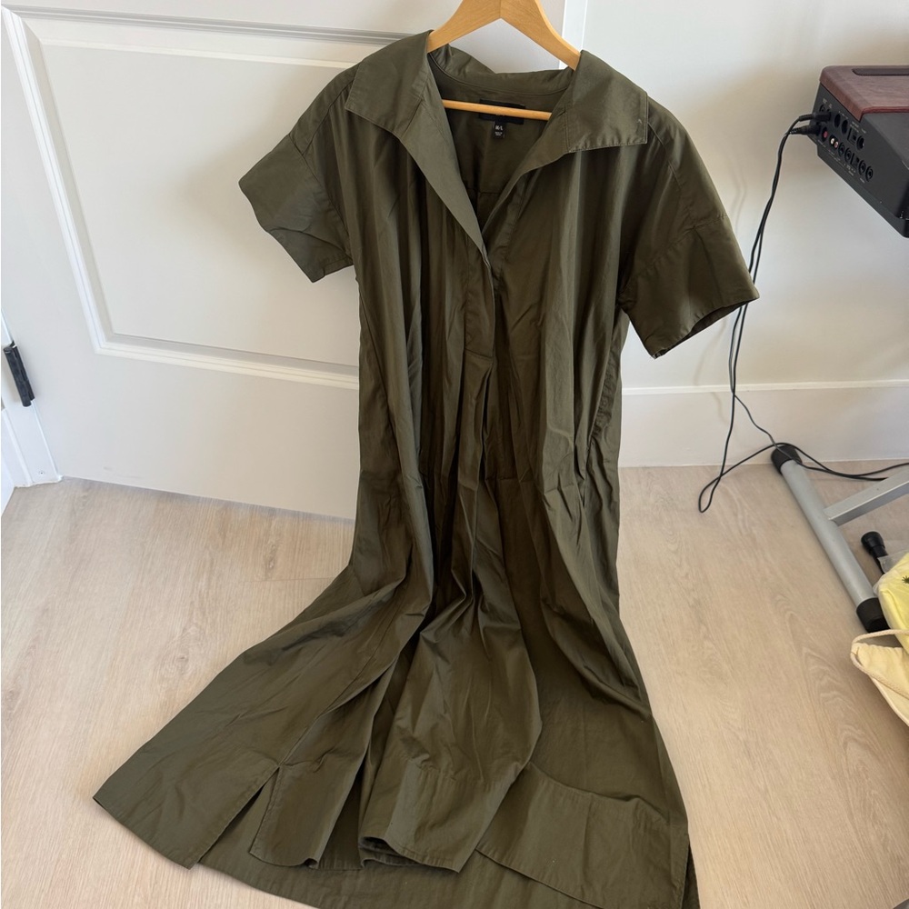 Banana Republic Cruz Spiced Olive Green Maxi Dress